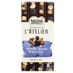 Nestle Tablette 195G Chocolat Atelier Noir Myrtille