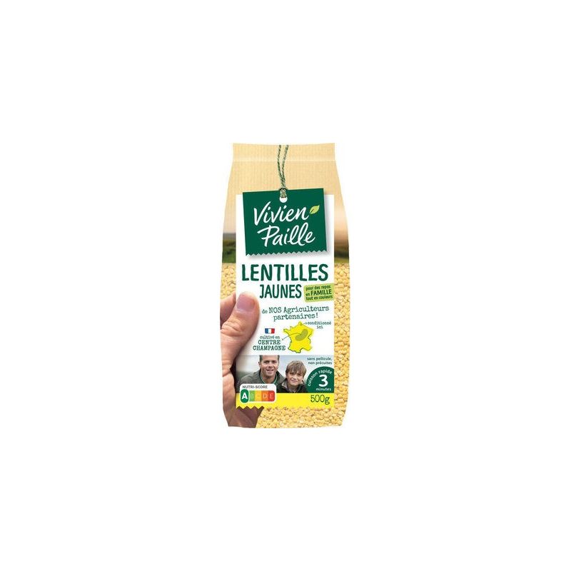 Vivien Paille Lentilles Jaunes De Nos Agriculteurs : Le Paquet 500G