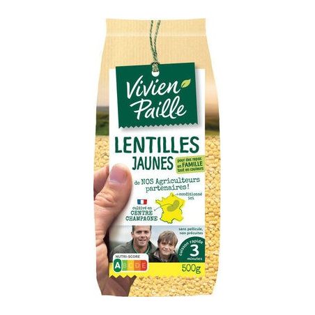 Vivien Paille Lentilles Jaunes De Nos Agriculteurs : Le Paquet 500G