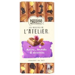 Nestle Chocolat Lait Raisins Noisettes Amandes Nestlé 195G
