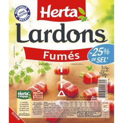 Herta Lardon -25% De Sel 150G