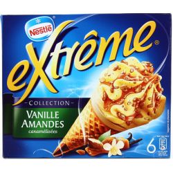 Nestle 720Ml 6 Cornets Extreme Vanille/Amande/Caramel