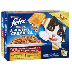 Felix 10X100G Crunchy Viandes