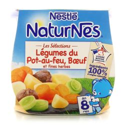 Nestle Pack 2X200G Naturnes Slcn Legumes/Pt O Fe