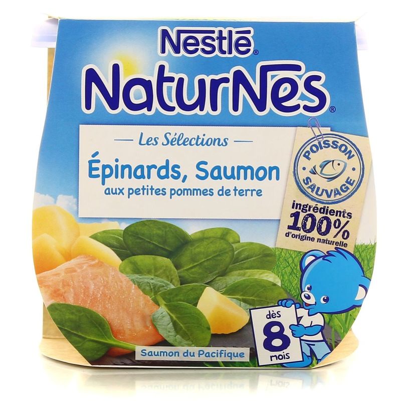 Naturnes Naturn Epinard Saum Pdt 2X200G