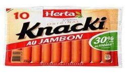 Herta Knacki Jambon X10 350G