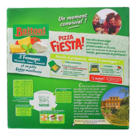 Buitoni Buit Pizza Fiesta Fromage 500G
