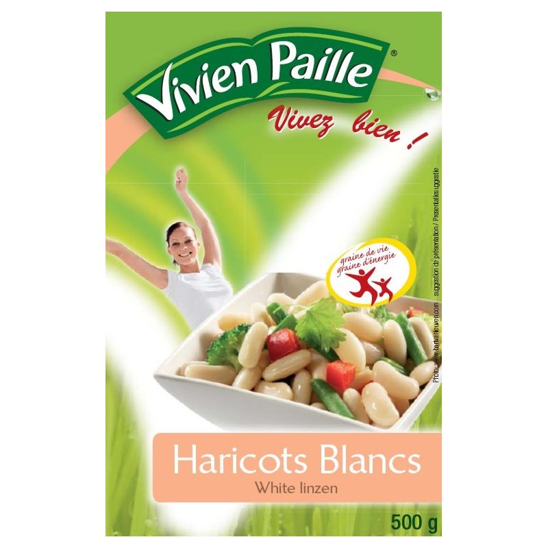 Vivien Paille Bte 500G Haricot Blanc