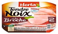 Herta 80G 2 Tranches Jambon Tendre Noix Broche