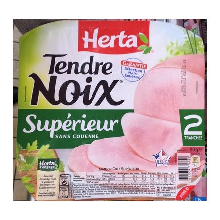 Herta Tendre Noix Sup 2Tr 80Gr