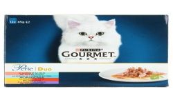 Gourmet Les Duos : Saumon-Colin, Poisson De L'Océan-Thon, Poulet-Bœuf, Dinde-Agneau 12X85G