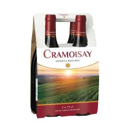 Les Caves Vernaux Vin Rouge Cramoisay : Le Pack De 4 Bouteilles 75Cl