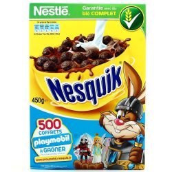 Nestlé Céréales Chocolat Nesquik : La Boite De 450 G
