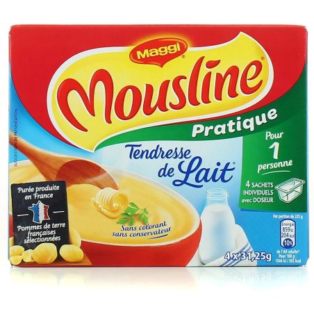 Maggi Mousline Puree Lait 4X31,25G