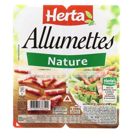 Herta 2X102G Allumettes Nature