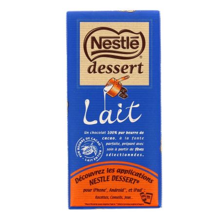 Nestle Dessert Chocolat Au Lait Nestlé : La Tablette De 170 G