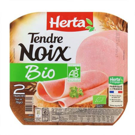 Herta Tendre Noix Bio 2Tr 70G