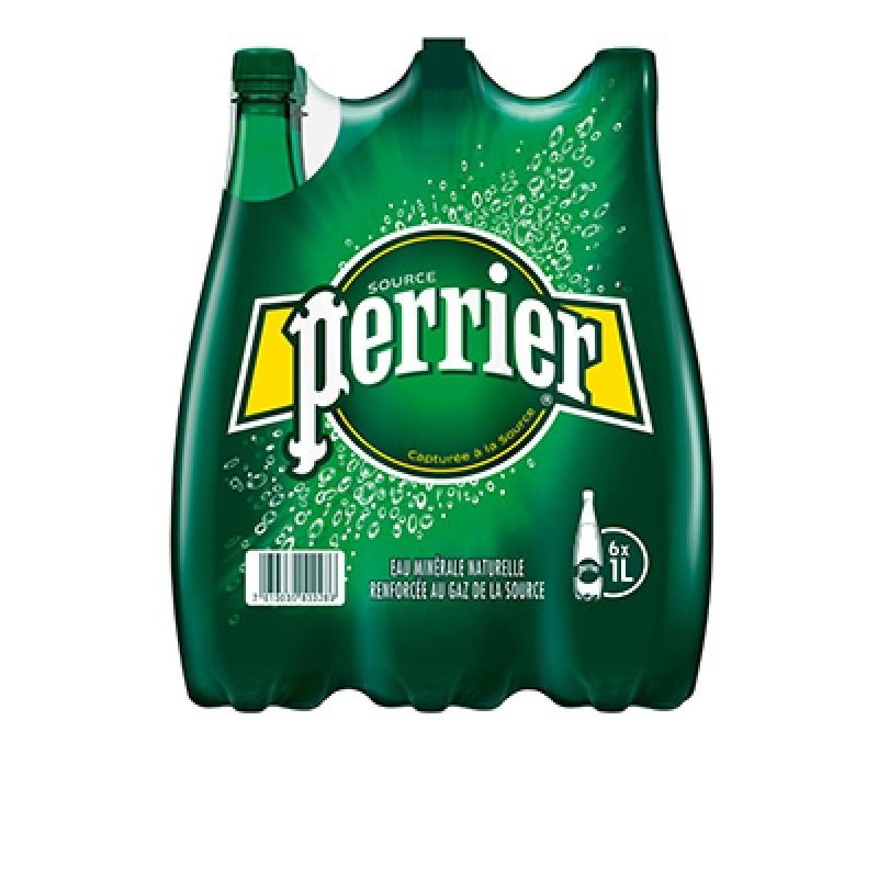 Perrier Eau Gazeuse : Le Pack De 6 Bouteilles D'1L