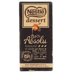 Nestle Dessert Chocolat Noir Absolu Nestlé : La Tablette De 170 G