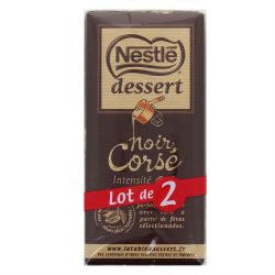 Nestlé Tablette De Chocolat Noir Pâtissier Corsé Intense Dessert : Les 2 Tablettes 200 G