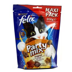 Felix Party Mix Original Poulet Foie Et Dinde Pour Chat 200 G