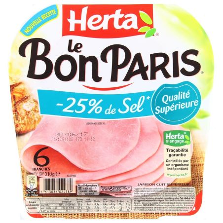 Herta 210G Bonparis -25%Sel 6T