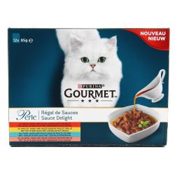Gourmet Régal De Sauces : Bœuf, Poulet, Saumon, Thon 12X85G