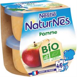 Nestlé Naturnes Pomme Bio 2X115G