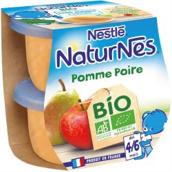Nestlé Naturnes Pom Poire Bio 2X115G