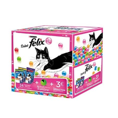 Felix L.24 Pochons 100G Gelee Aux Viandes