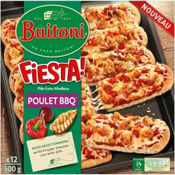 Buitoni Pizza Poulet Barbecue À Partager Fiesta : La Boite De 500G
