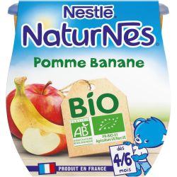 Nestlé Naturnes Pomme Banane 2X115G