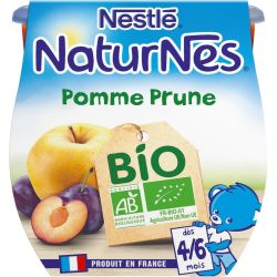 Naturnes Nat Bio Pom Prune 2X115G