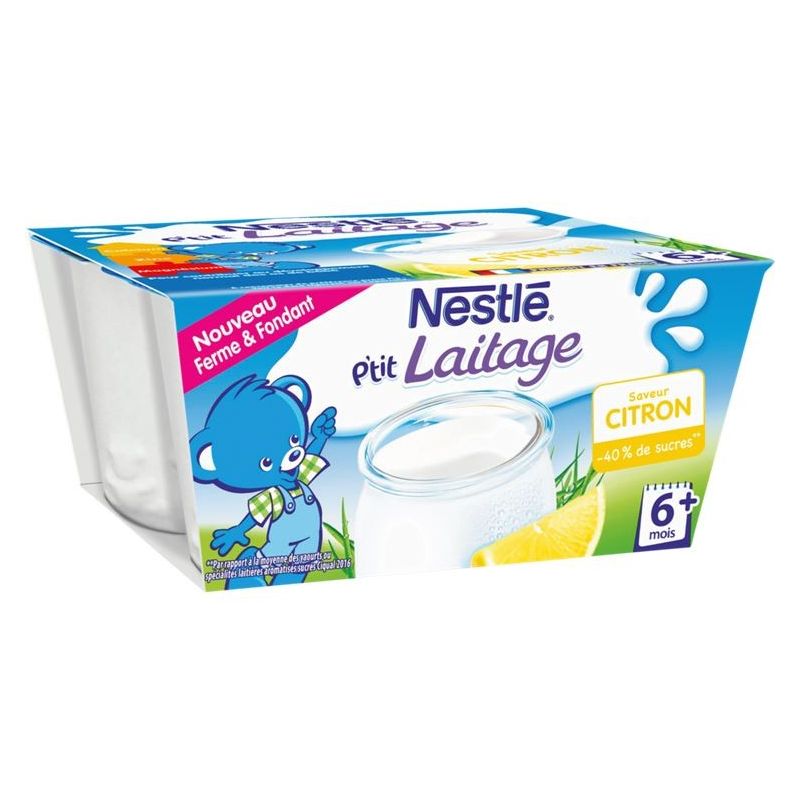 Nestle P'T Laitag Citron4X100G