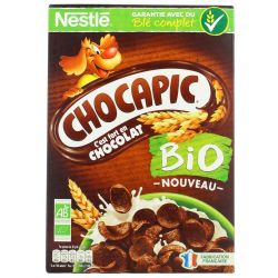Nestlé Céréales Au Chocolat Bio Chocapic : La Boîte De 375 G