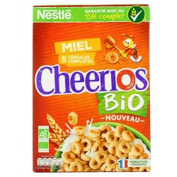 Nestlé Céréales Au Miel Bio Cheerios : La Boîte De 375 G