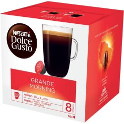 Nescafe Café En Grains Grand Morning Dolce Gusto : La Boite De 16 Capsules