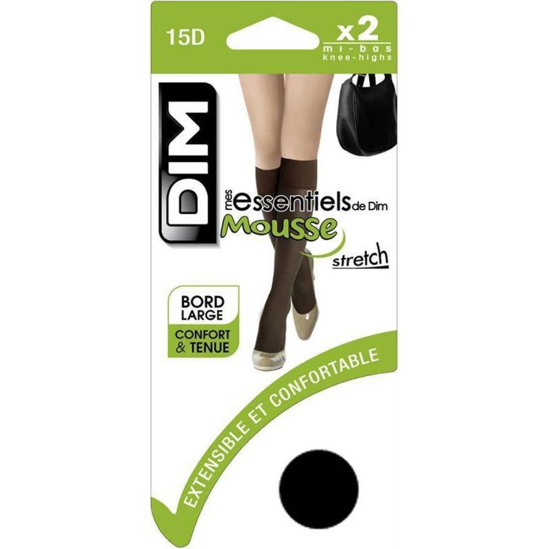 Dim Mi-Bas Mouss Noir 35/41