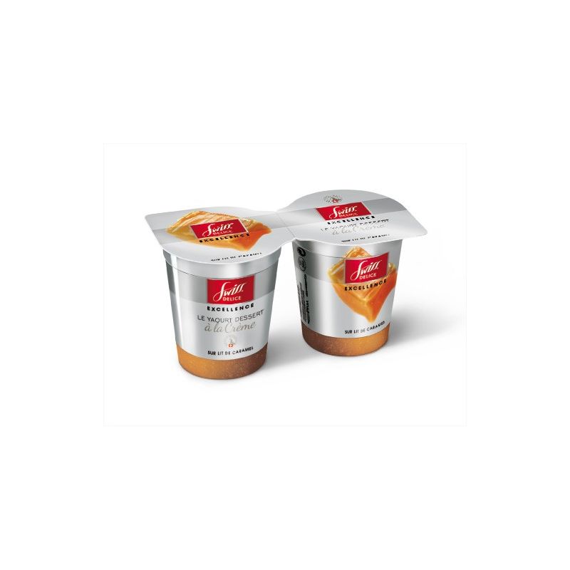 Swiss Delice 2X125G Yaourt Excel Caramel 8% Gol