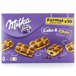 Milka Gâteaux Fourré & Pépites Chocolat : Le Paquet De 10 - 350G