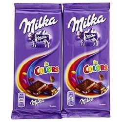 Milka Lot 2X100G Tablette Chocolat En Couleur