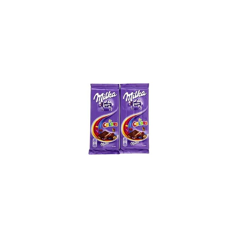 Milka Lot 2X100G Tablette Chocolat En Couleur