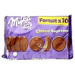 Milka Biscuits Enrobés Fourrés Chocolat Au Lait : Le Paquet De 10 - 300G