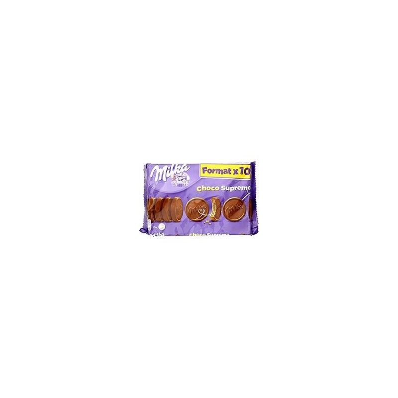 Milka Biscuits Enrobés Fourrés Chocolat Au Lait : Le Paquet De 10 - 300G