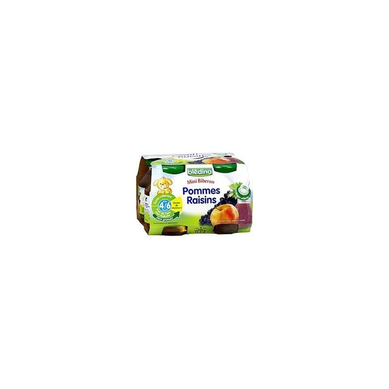 Bledina Mini Biberon Pomme Raisin 4X12,5Cl