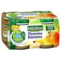 Blédina Pots Pommes Bananes De 4/6 À 36 Mois : Les 4 130 G - 520