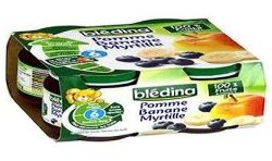 Bledina Pack 4X130G Pommes Bananes Myrtilles