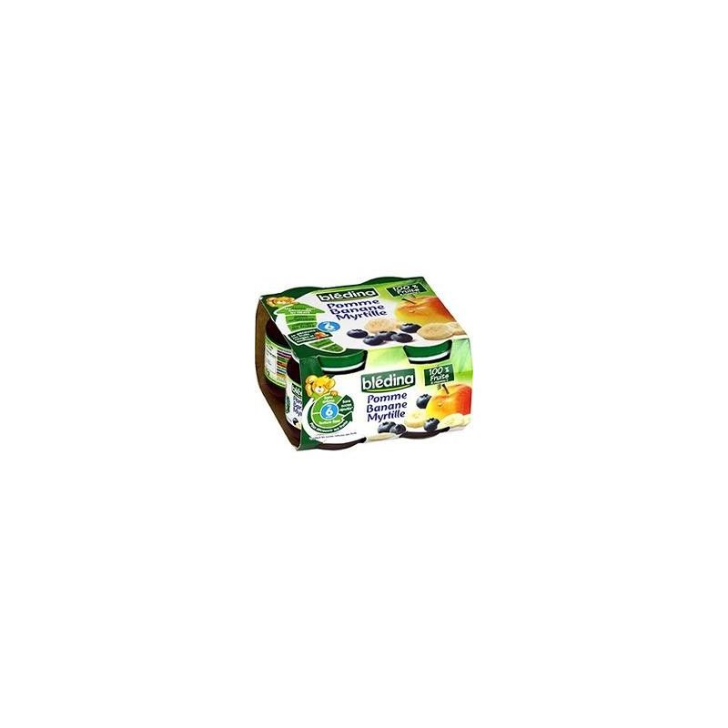 Bledina Pack 4X130G Pommes Bananes Myrtilles