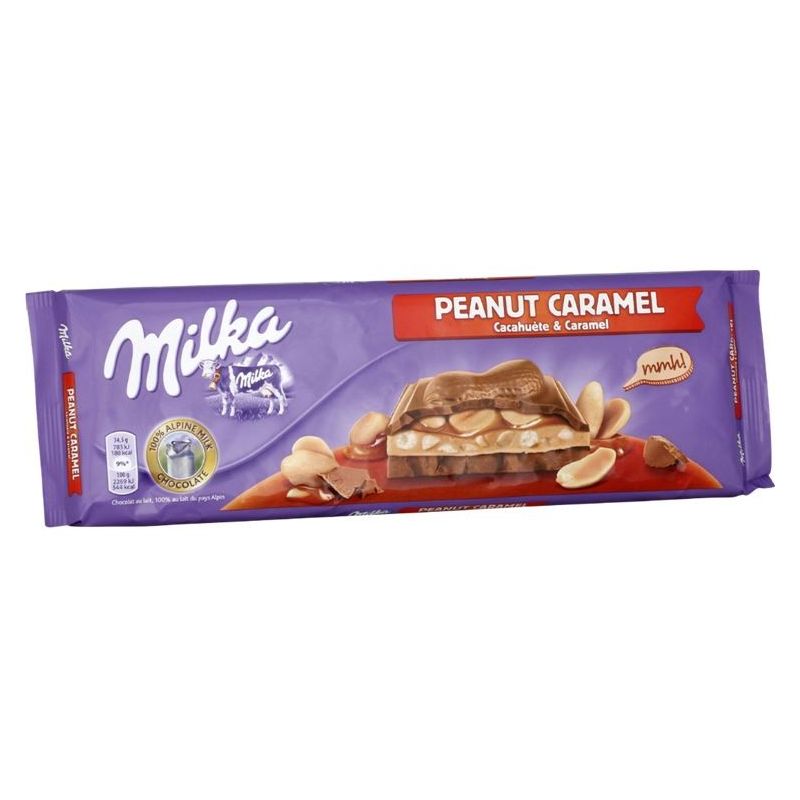 Milka Chocolat Cacahuètes & Caramel : La Tablette De 276G