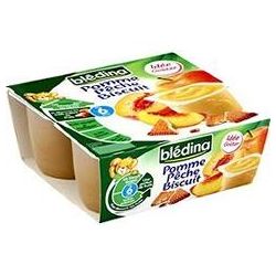 Bledina Pack 4X100 Biscuit Pomme/Peche